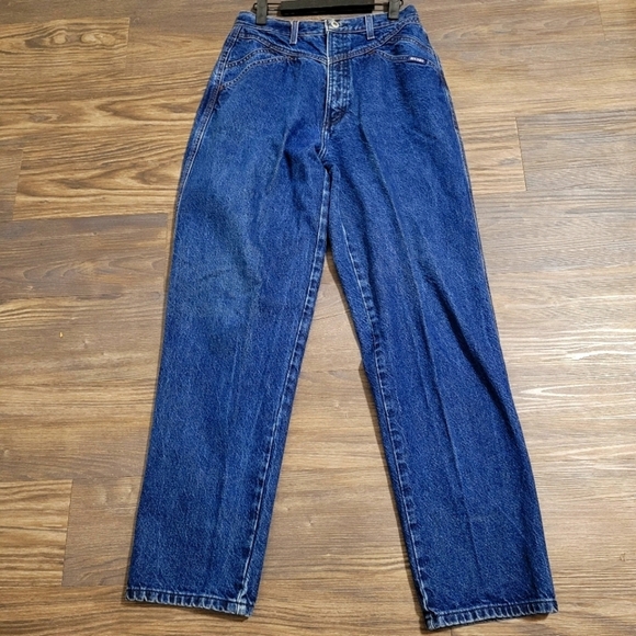 Rockies Denim - Rockies Vintage High Rise Mom Jean 32/13 Medium Blue Denim 80s